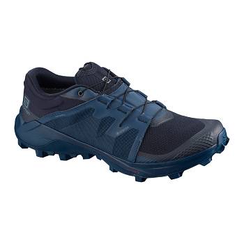 Salomon WILDCROSS GTX - Tmavomodre Trailová Bežecká Obuv Panske, SALO094